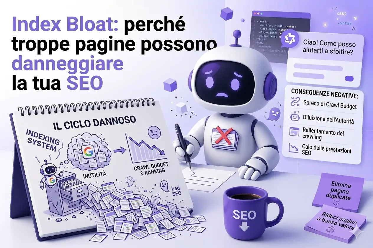 Index Bloat: perché troppe pagine possono danneggiare la tua SEO
